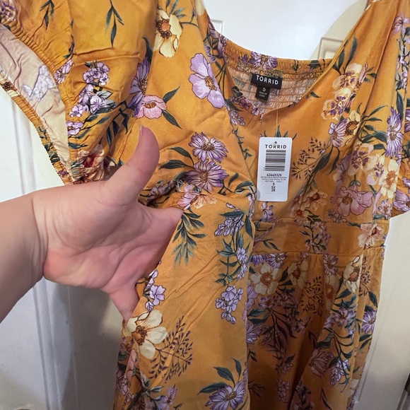 Torrid 5 sweetheart skater mini dress with pockets, 5X - Picture 6 of 9